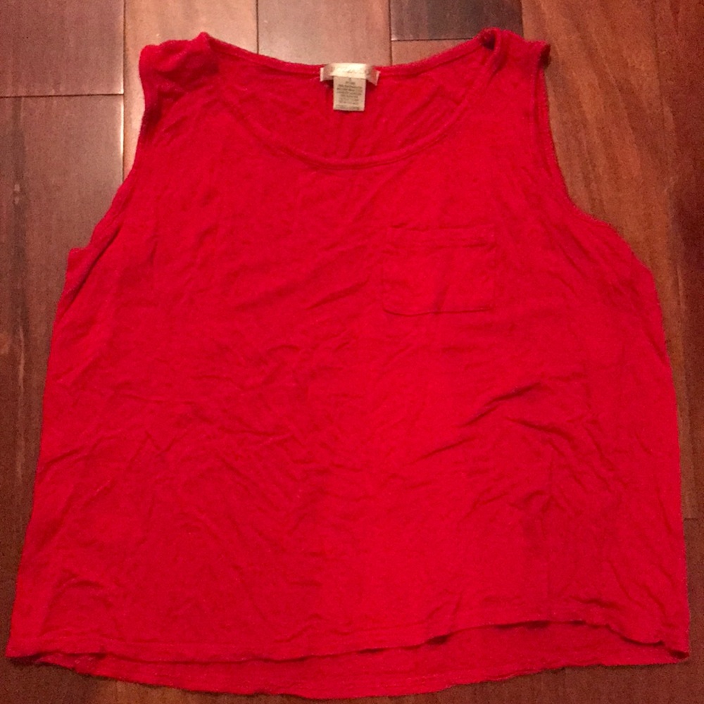 Nice flimsy red tank top for girls